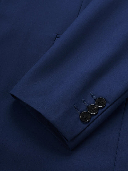 Manfinity Mode Men 1Pc Single Button Blazer & 1Pc Suit Pants