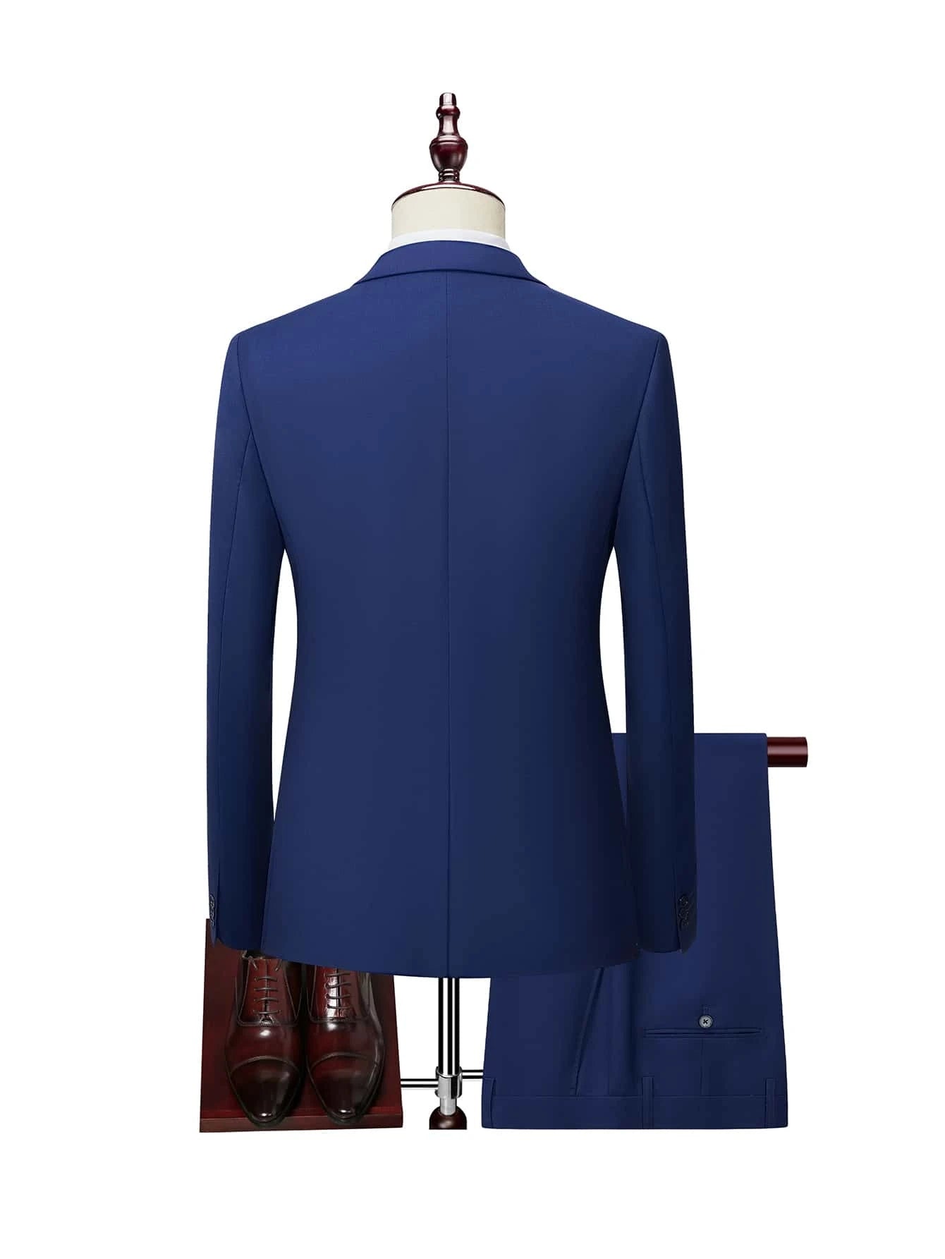 Manfinity Mode Men 1Pc Single Button Blazer & 1Pc Suit Pants