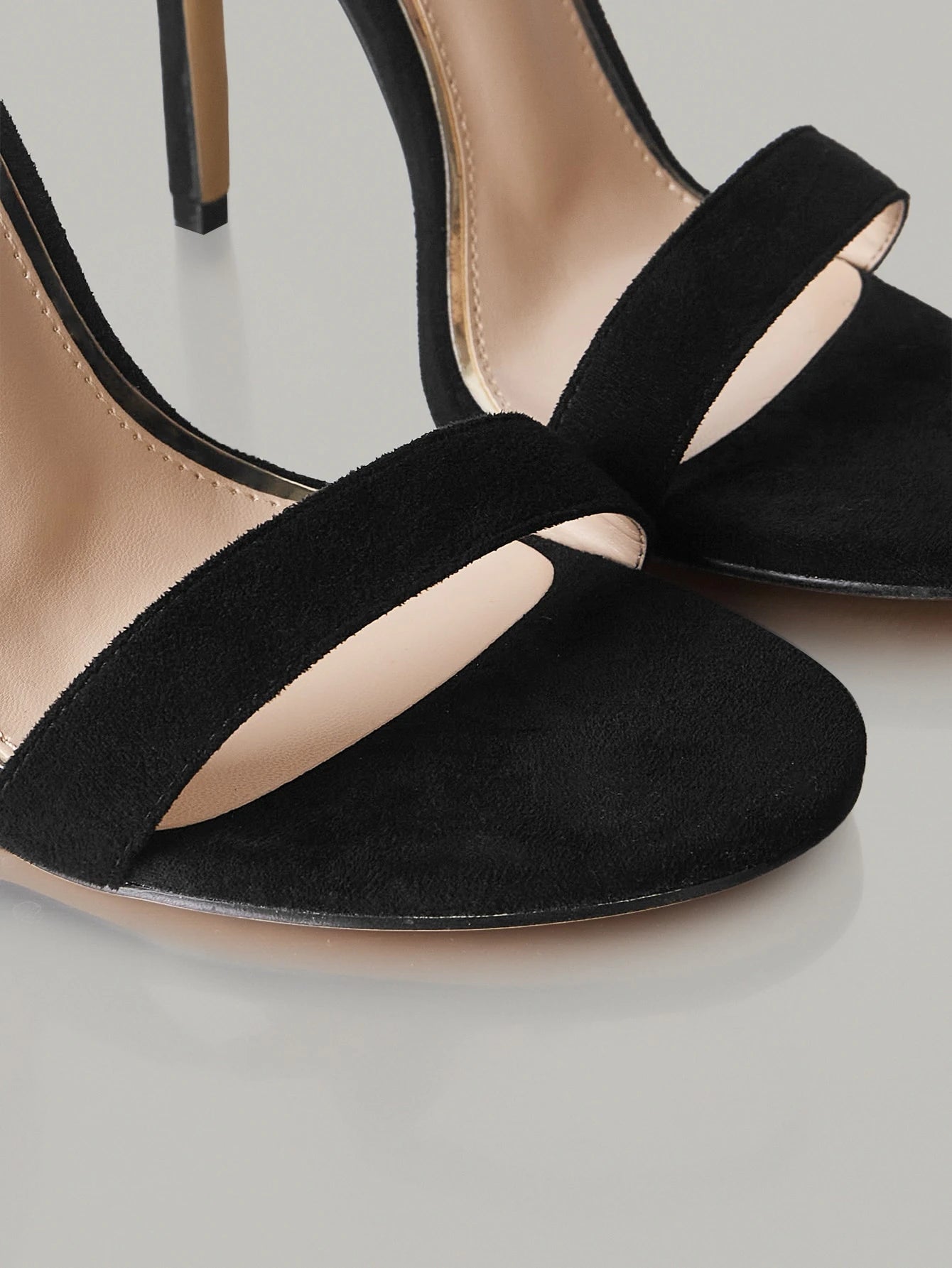 CUCCOO BIZCHIC Women Criss Cross Rhinestone Decor Stiletto Heeled Ankle Strap Sandals, Glamorous Glass Ankle Strap Sandals for Summer Graduation Heels Prom Heels Vacation Shoes Summer Back to School Shoes College Student Shoes Elegant Basics Business Casual Business Chic Spring Shoes Spring Break Easter