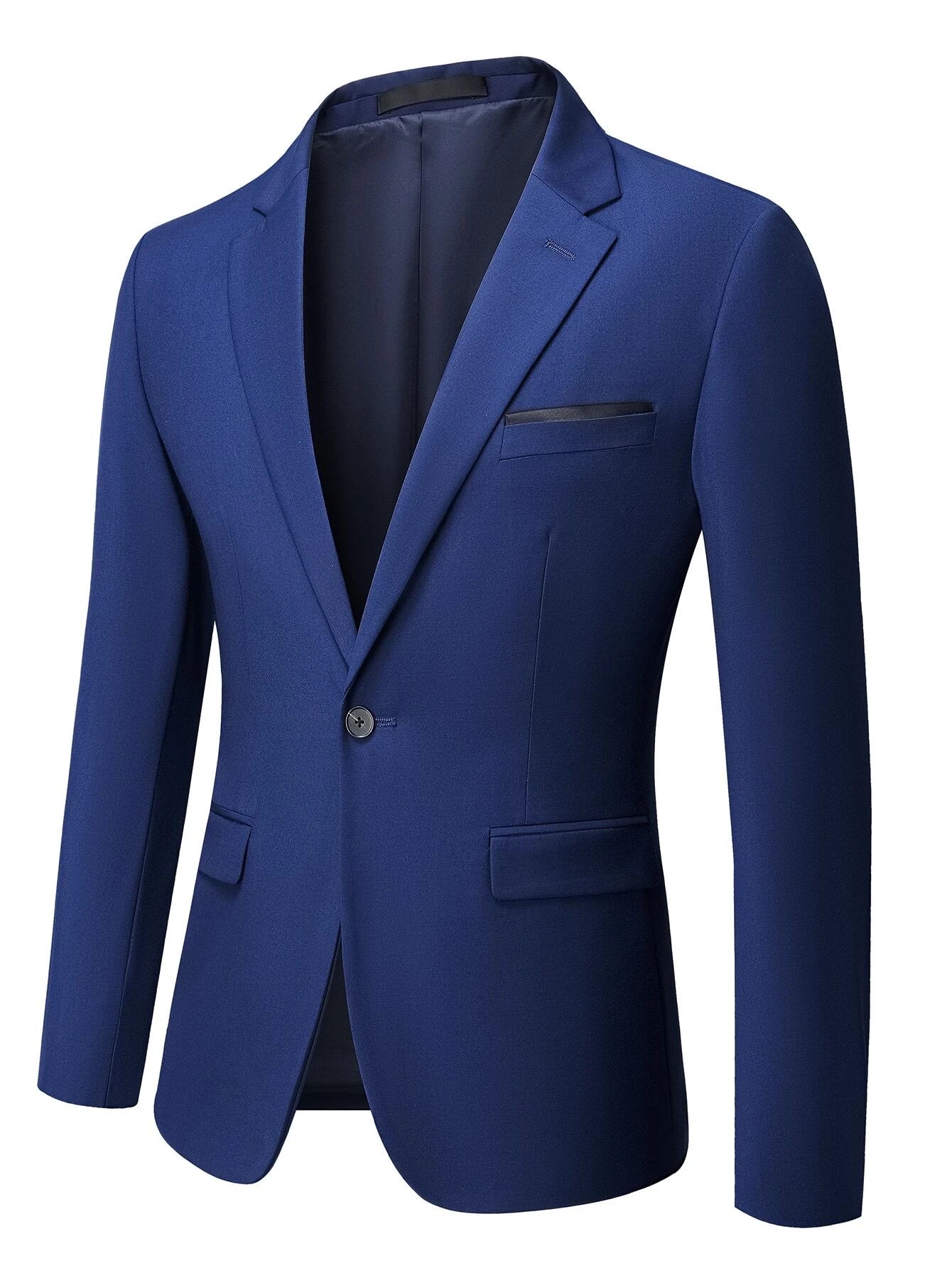 Manfinity Mode Men 1Pc Single Button Blazer & 1Pc Suit Pants