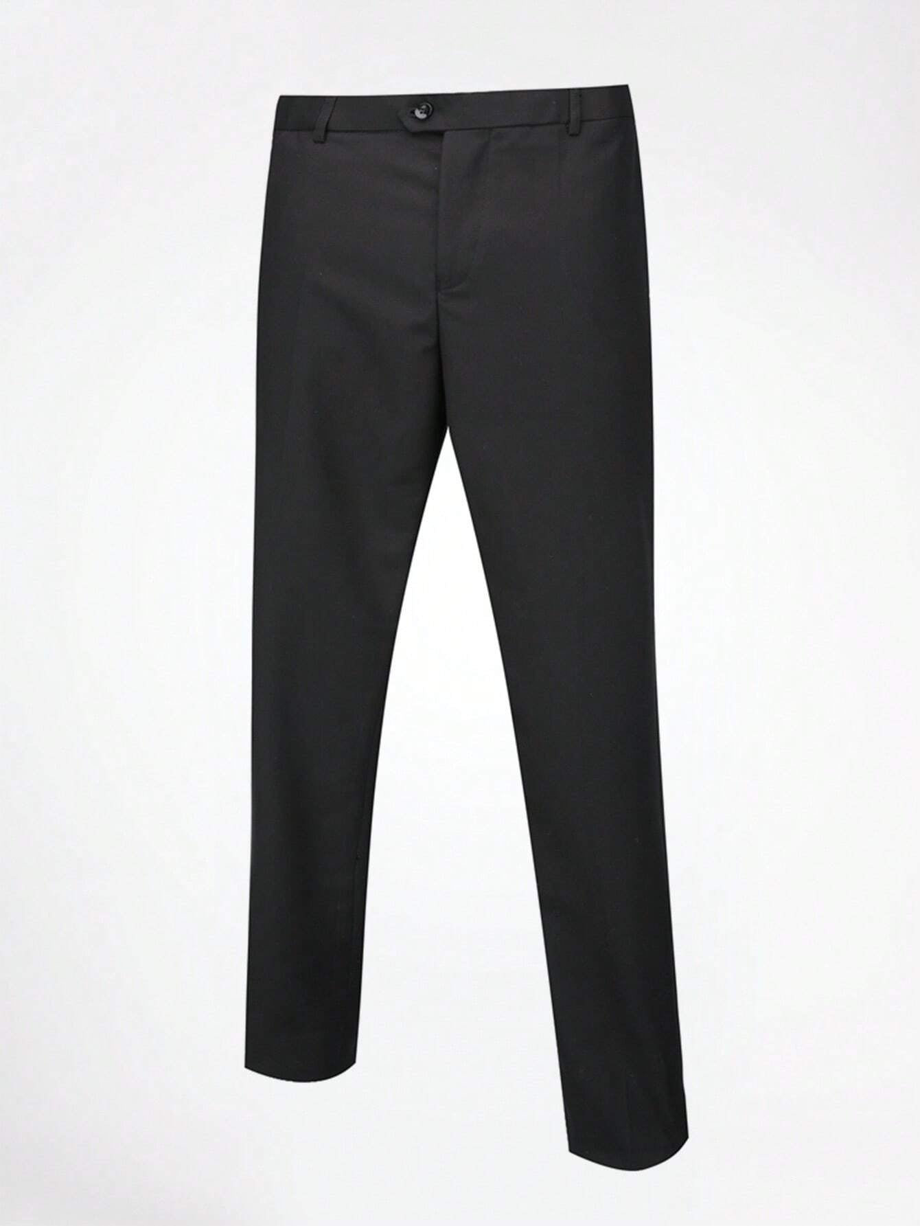 CLOUDSTYLE Men Flap Detail Blazer & Vest & Pants Suit Set